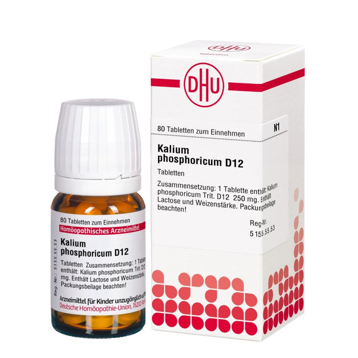 DHU Kalium phosphoricum D12 Tabletten, 80 pc Tablettes