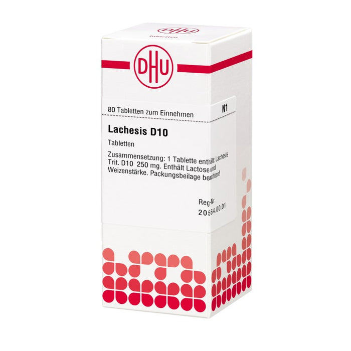 DHU Lachesis D10 Tabletten, 80 St. Tabletten