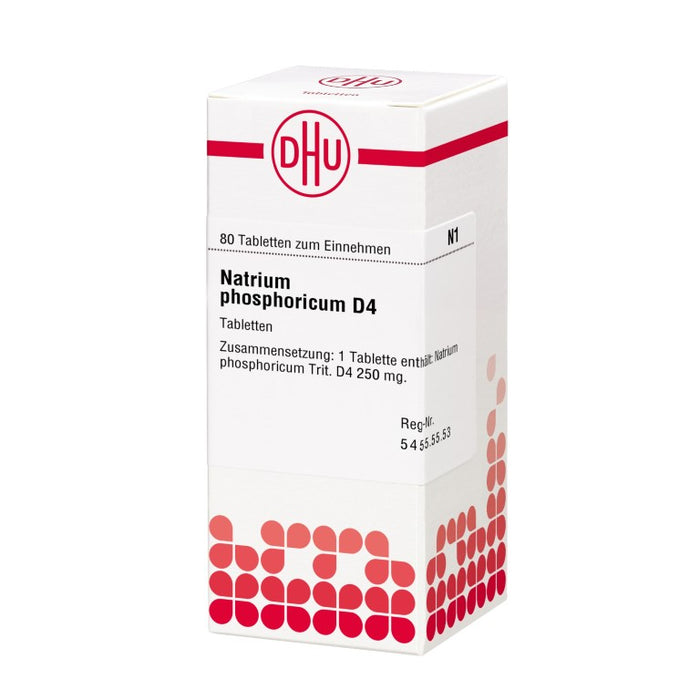 DHU Natrium phosphoricum D4 Tabletten, 80 St. Tabletten