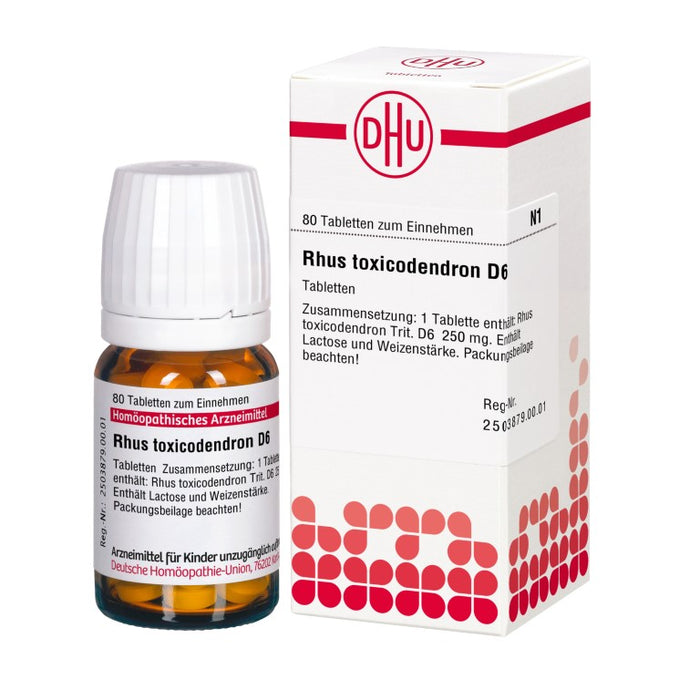 DHU Rhus toxicodendron D6 Tabletten, 80 St. Tabletten