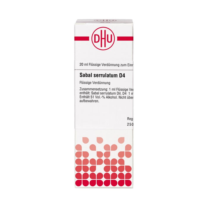 DHU Sabal serrulatum D4 Dilution, 20 ml Lösung