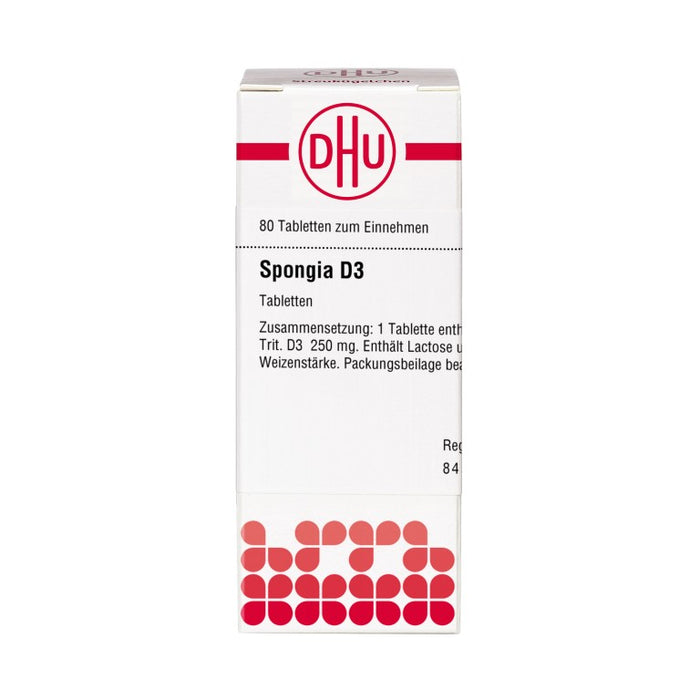 DHU Spongia D3 Tabletten, 80 St. Tabletten