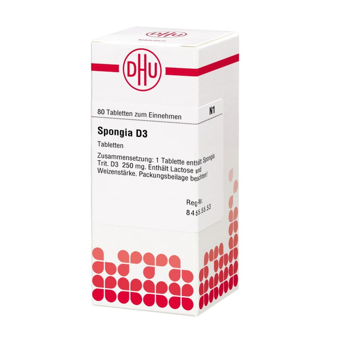 DHU Spongia D3 Tabletten, 80 St. Tabletten