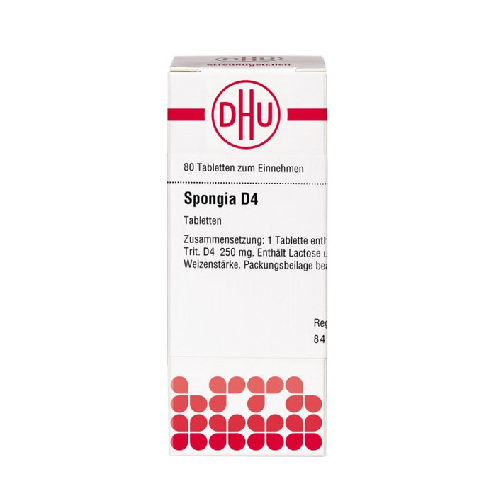 DHU Spongia D4 Tabletten, 80 pc Tablettes