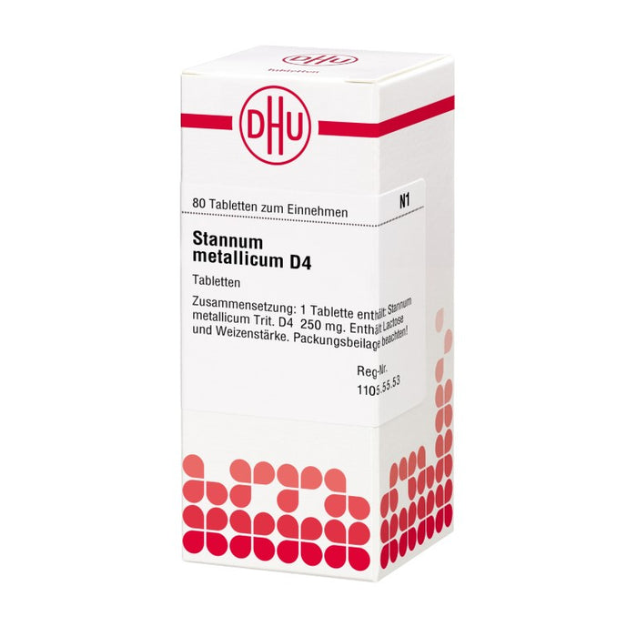 Stannum metallicum D4 DHU Tabletten, 80 St. Tabletten