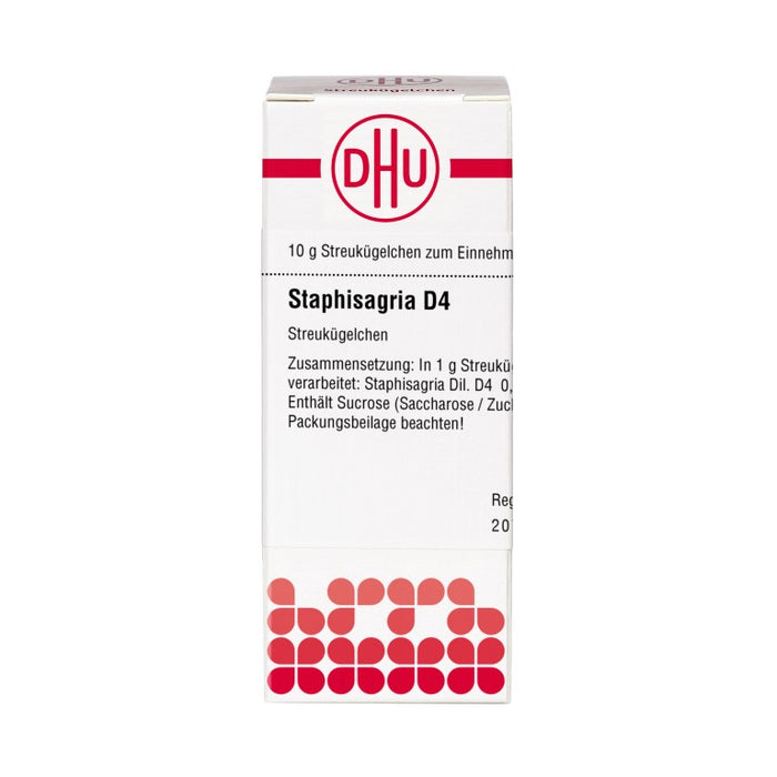 DHU Staphisagria D4 Streukügelchen, 10 g Globuli