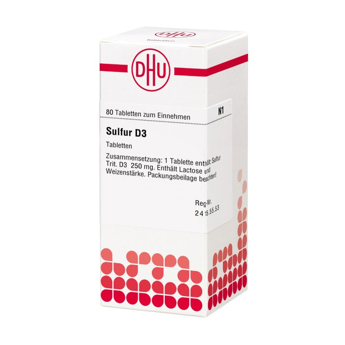 DHU Sulfur D3 Tabletten, 80 pc Tablettes