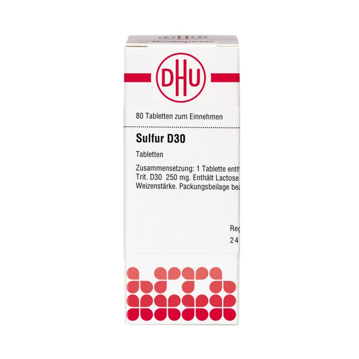 DHU Sulfur D30 Tabletten, 80 pcs. Tablets