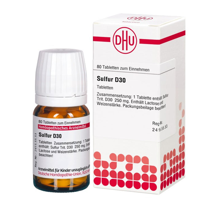 DHU Sulfur D30 Tabletten, 80 pc Tablettes