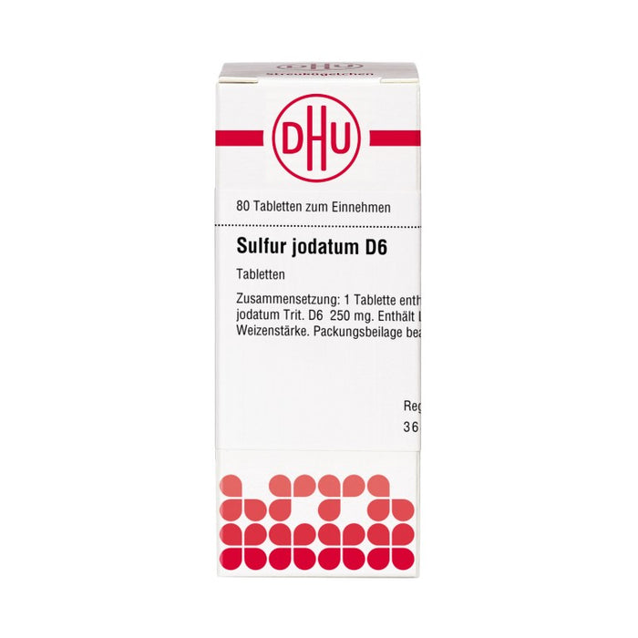 DHU Sulfur jodatum D6 Tabletten, 80 pc Tablettes