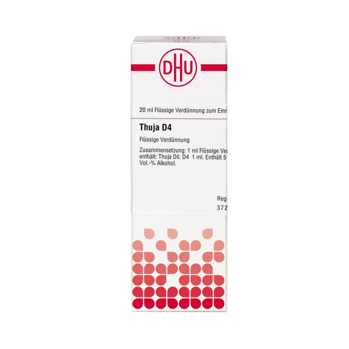 DHU Thuja D4 Dilution, 20 ml Lösung