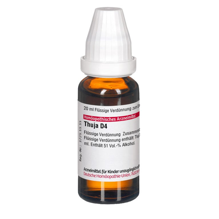 DHU Thuja D4 Dilution, 20 ml Lösung