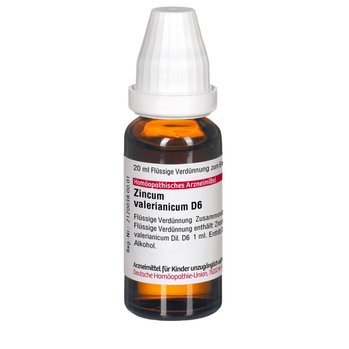 DHU Zincum valerianicum D6 Dilution, 20 ml Lösung