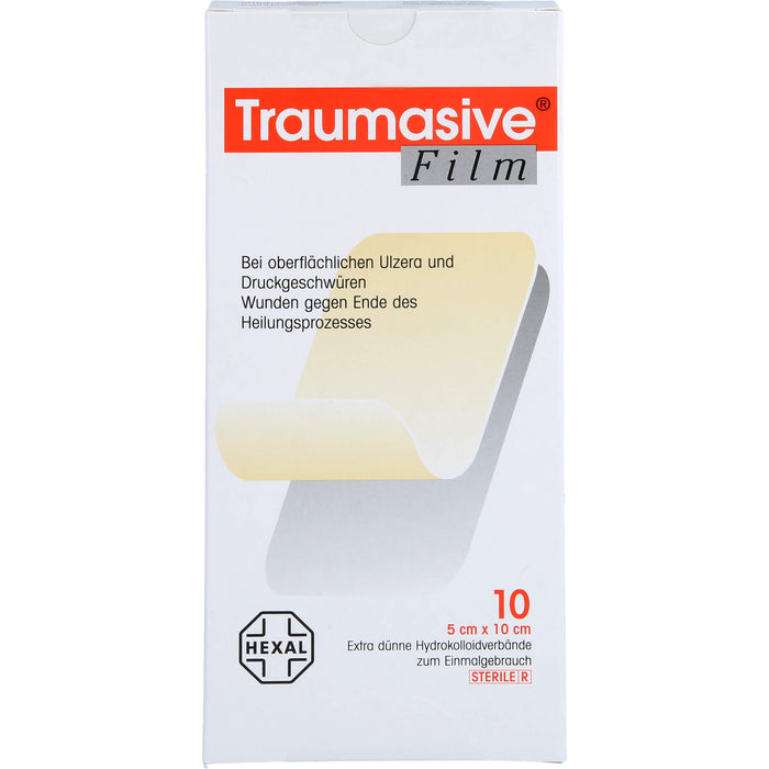 Traumasive Film 5 x 10 cm Hydrokolloidverband, 10 pc Pansements