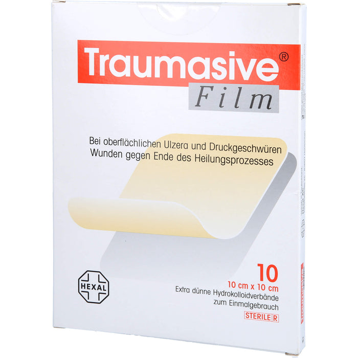 Traumasive Film 10 cm x 10 cm Hydrokolloidverband, 10 St. Wundauflagen