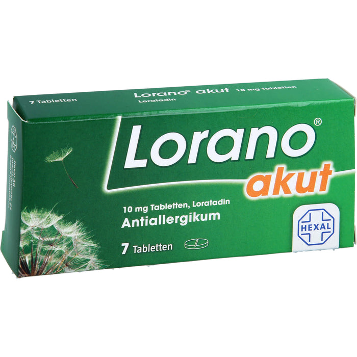 Lorano akut Tabletten, 7 pcs. Tablets