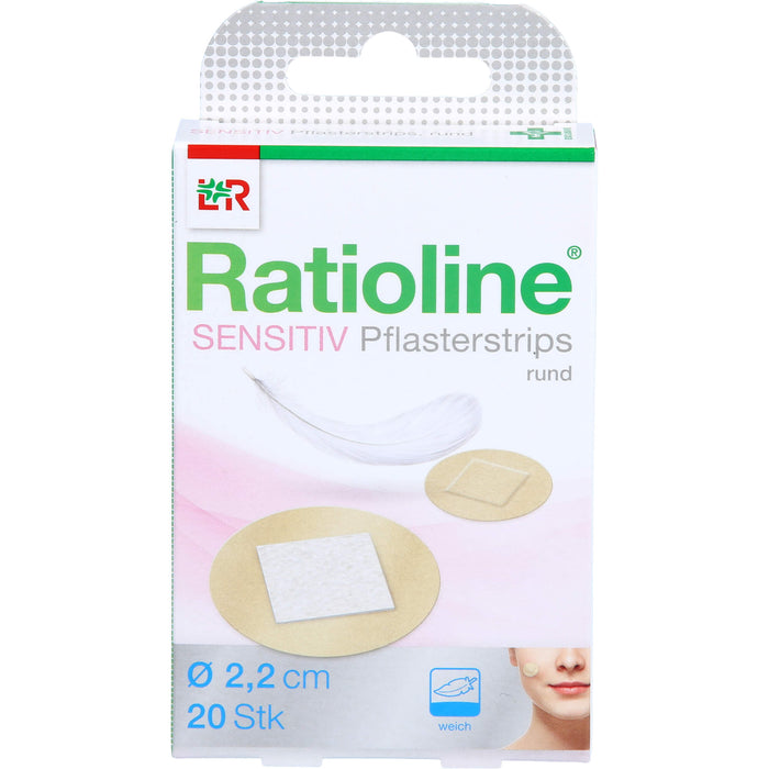 Ratioline Pflasterstrips sensitive, 20 pc Pansement