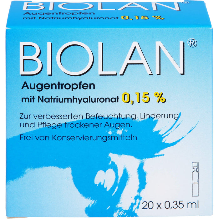 Biolan Augentropfen, 20 ml Single-dose pipettes