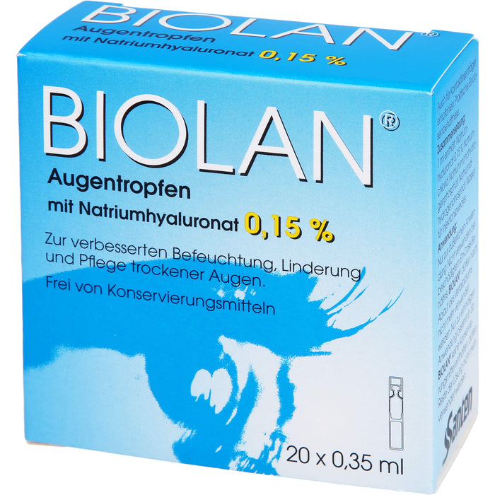 Biolan Augentropfen, 20 ml Pipettes à dose unique