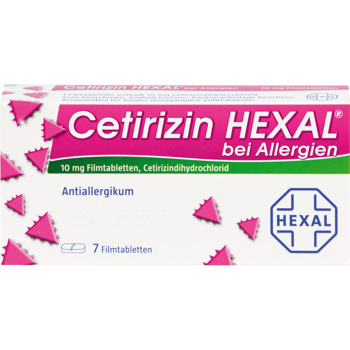 Cetirizin HEXAL Tabletten bei Allergien, 7 St. Tabletten