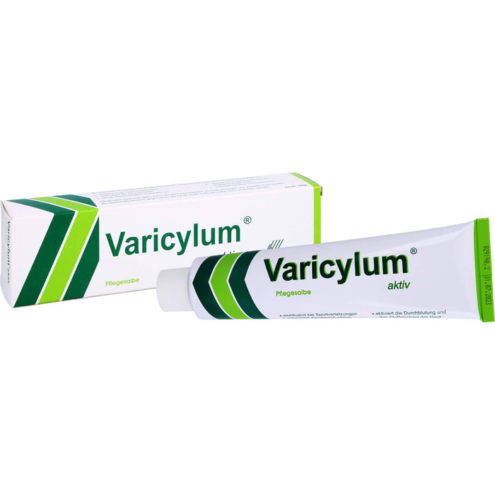 Varicylum aktiv Pflegesalbe zur Venenpflege und Unterstützung bei stumpfen Sportverletzungen, 100 g Ointment