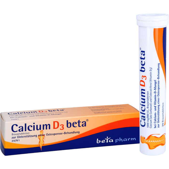 Calcium D3 beta Brausetabletten, 20 pcs. Tablets