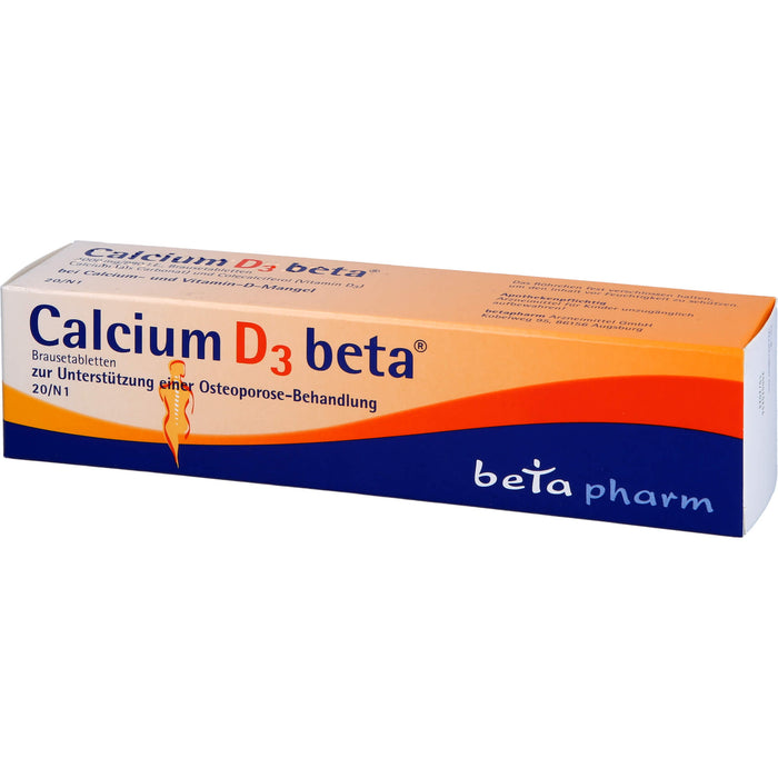 Calcium D3 beta Brausetabletten, 20 St. Tabletten