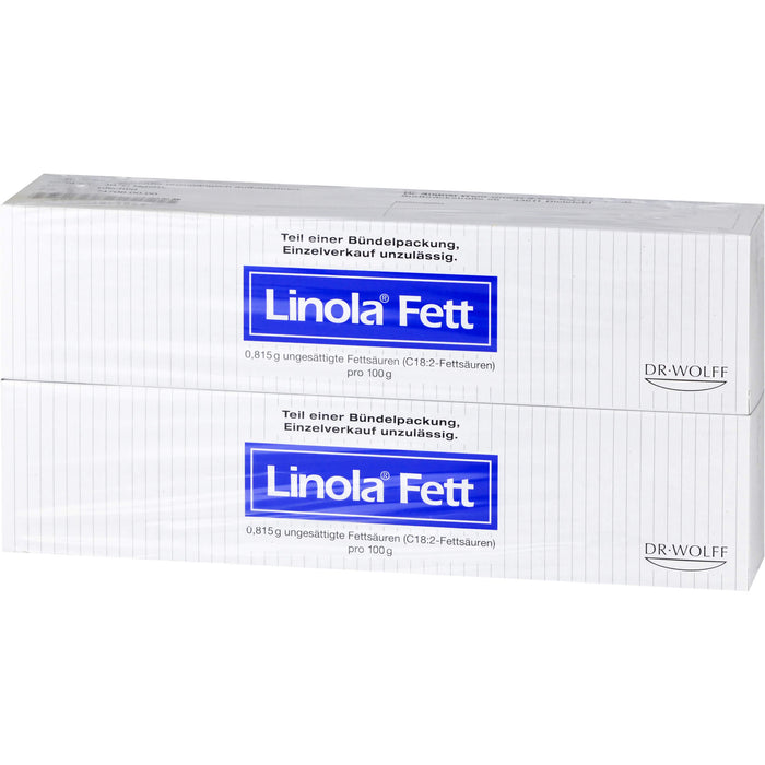 Linola Fett Creme zur Behandlung sehr trockener, rissiger, juckender oder zu Neurodermitis neigender Haut, 500 g Crème