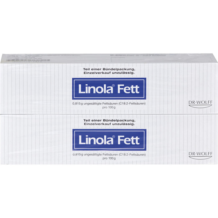 Linola Fett Creme zur Behandlung sehr trockener, rissiger, juckender oder zu Neurodermitis neigender Haut, 500 g Crème