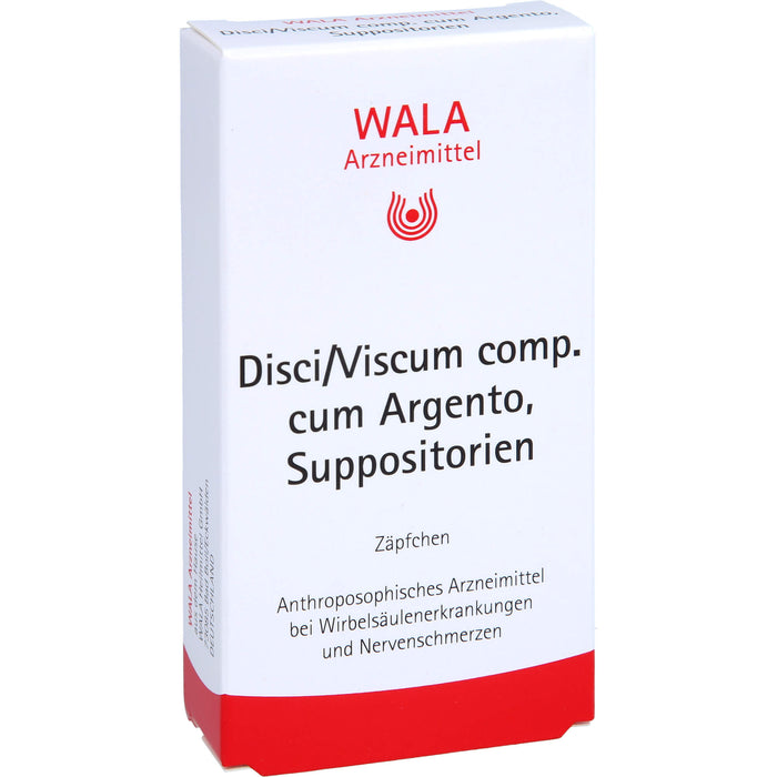 WALA Disci/Viscum comp. cum Argento Suppositorien, 10 pc Suppositoires