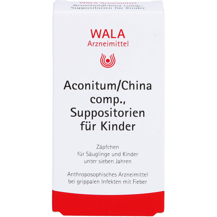 WALA Aconitum/China comp., Suppositorien für Kinder, 10 pc Suppositoires