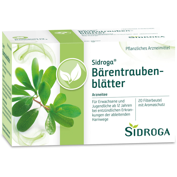 Sidroga Bärentraubenblätter Arzneitee bei entzündlichen Erkrankungen der ableitenden Harnwege, 20 St. Filterbeutel