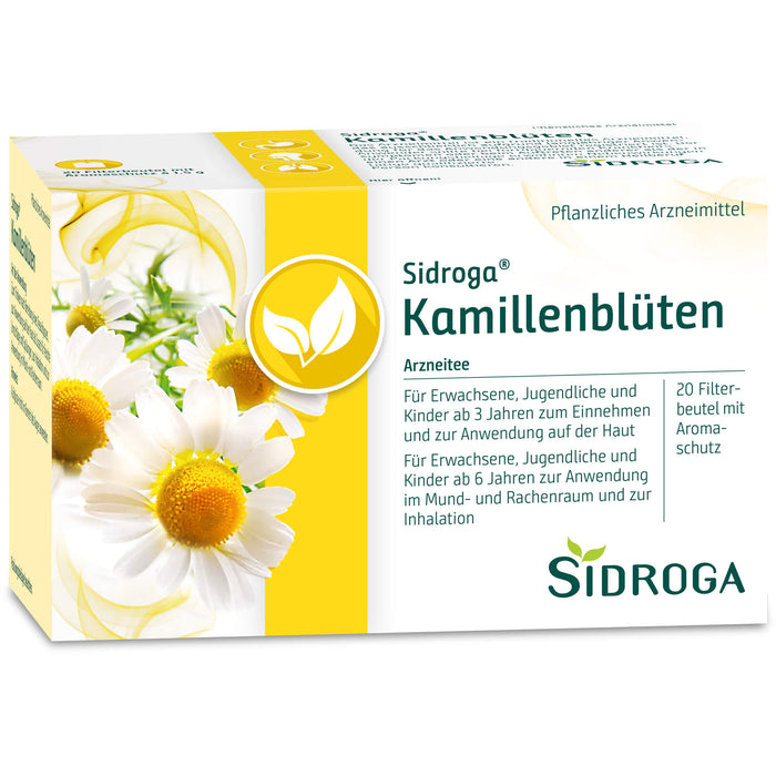 Sidroga Kamillenblüten Arzneitee, 20 St. Filterbeutel