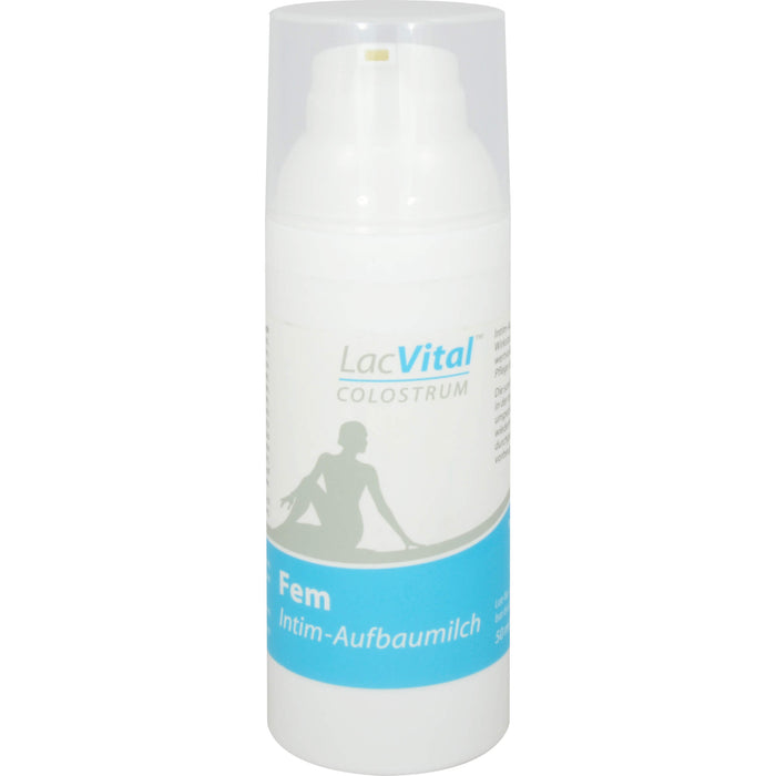 LacVital Colostrum Fem Intim-Aufbaumilch regeneriert und beruhigt gereizte Schleimhaut und wirkt vorbeugend gegen vaginale Infekte, 50 ml Cream