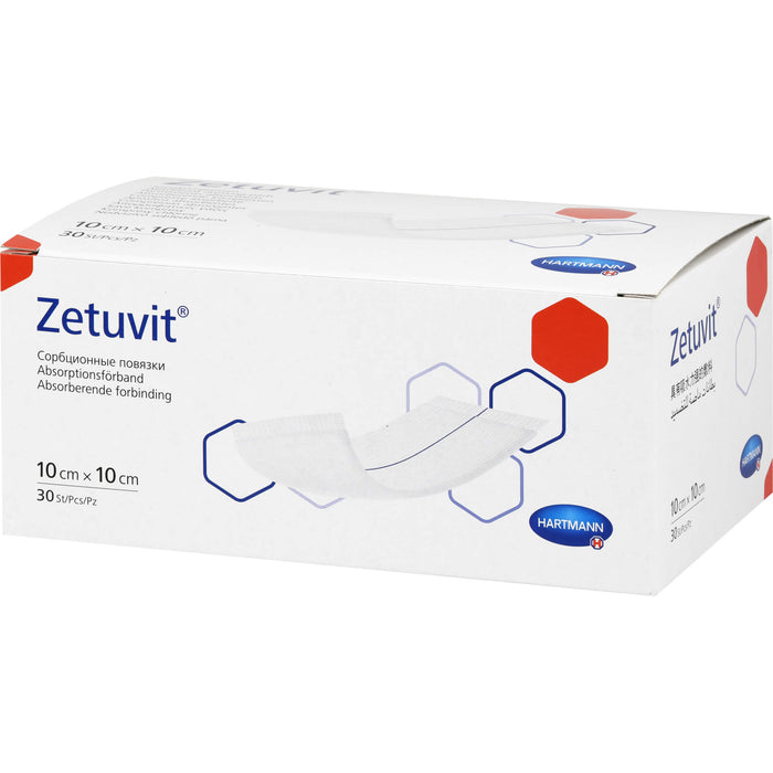 HARTMANN Zetuvit Saugkompressen unsteril 10 x 10 cm, 30 pc Compresses