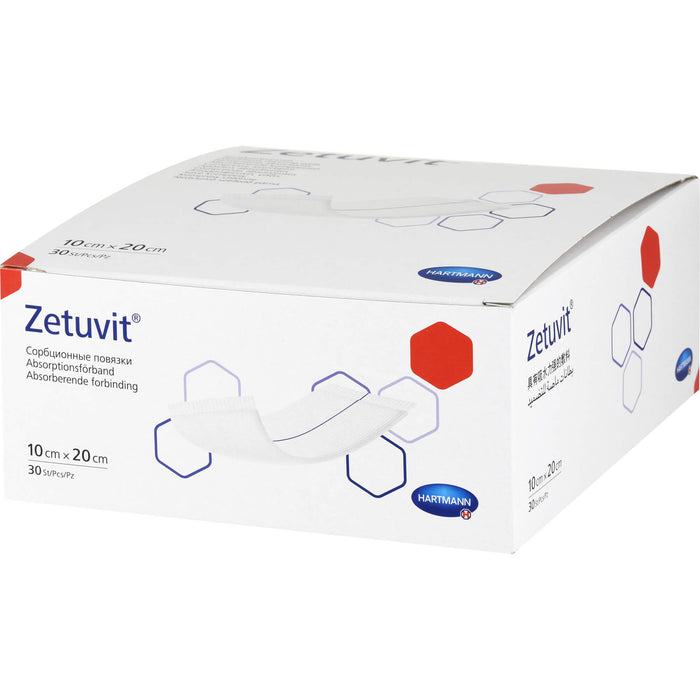 Zetuvit Saugkompressen unsteril 10 x 20 cm, 30 pc Compresses