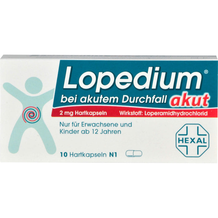 Lopedium akut bei akutem Durchfall, 10 pc Capsules