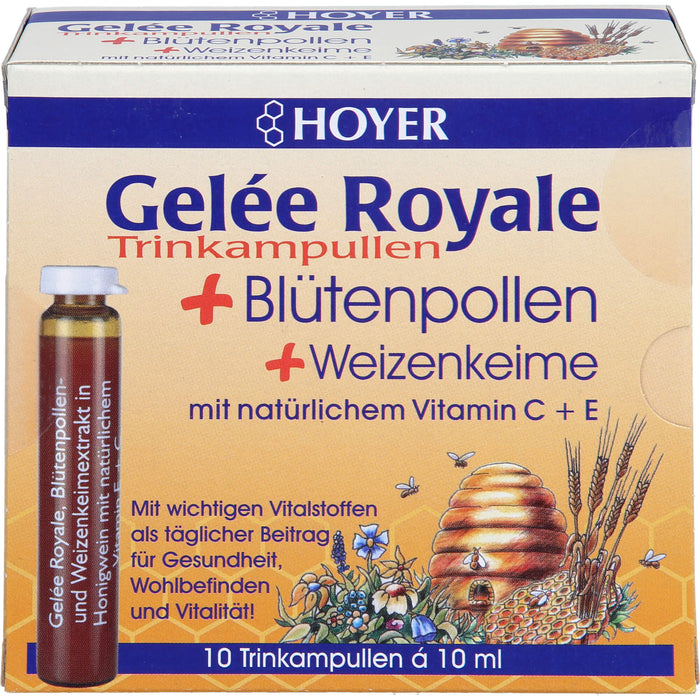 HOYER Gelée Royale Trinkampullen, 10 pcs. Ampoules