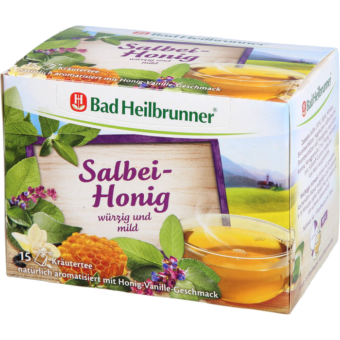 Bad Heilbrunner Salbei-Honig Kräutertee, 15 pc Sac filtrant