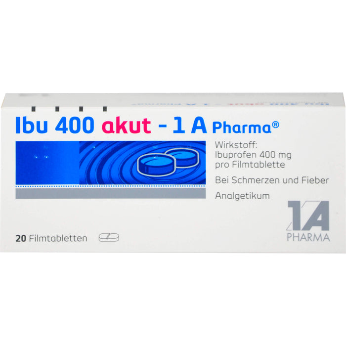 Ibu 400 akut - 1 A Pharma Filmtabletten, 20 pc Tablettes