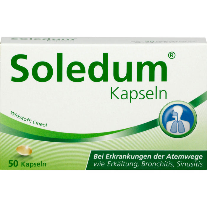 Soledum Kapseln bei Erkrankungen der Atemwege, 50 pcs. Capsules