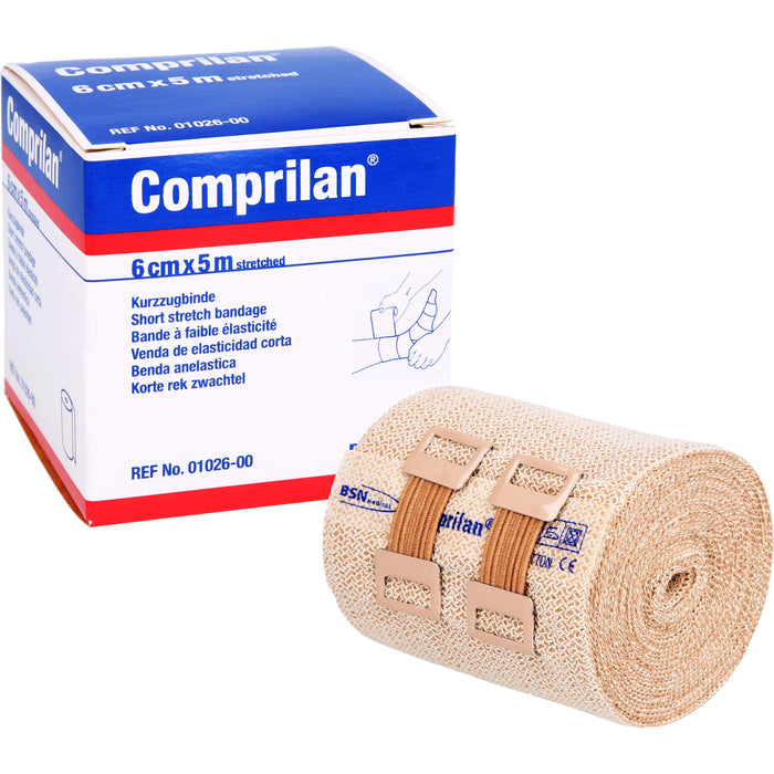 Comprilan elastische Kurzzugbinde 6 cm x 5 m, 1 St. Binde