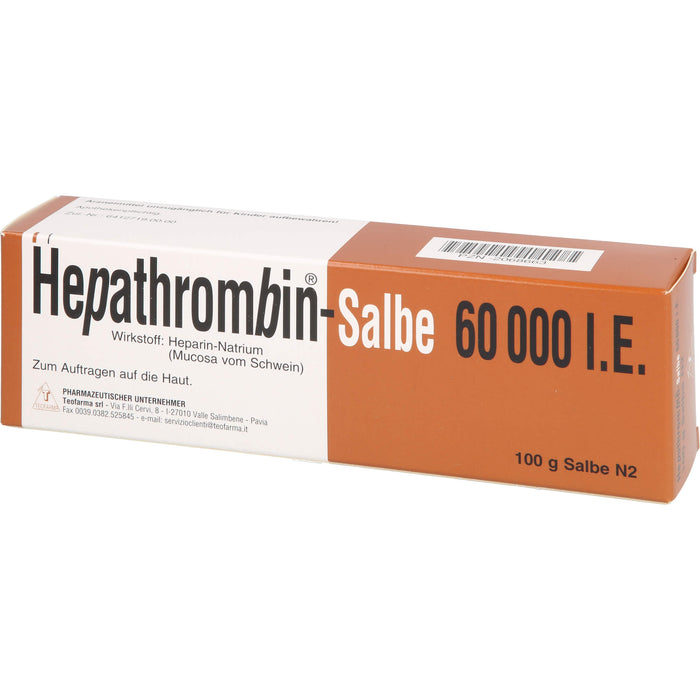 Teofarma Hepathrombin-Salbe 60 000 I.E., 100 g Onguent