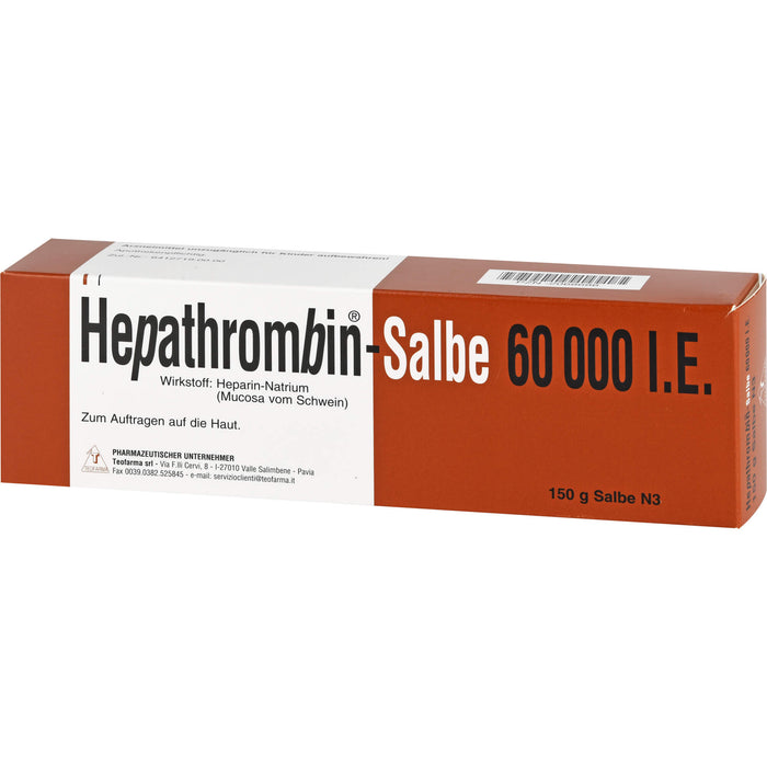 Hepathrombin Salbe 60 000 I.E., 150 g Ointment