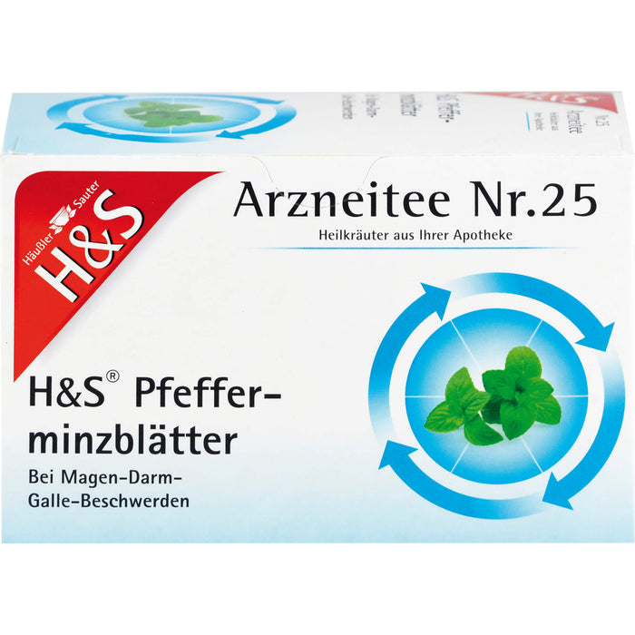 H&S Pfefferminzblätter Arzneitee Nr. 25, 20 St. Filterbeutel