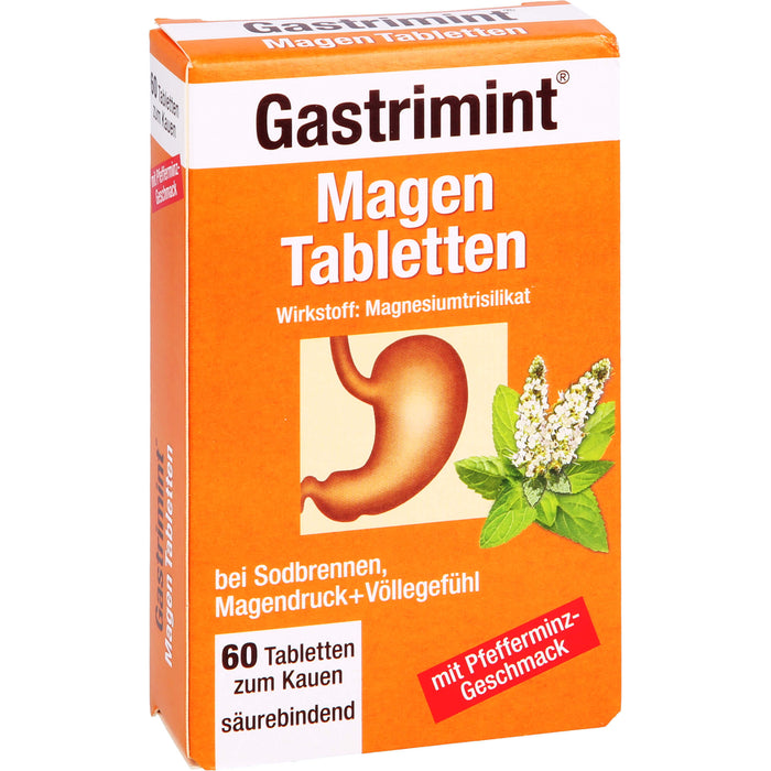 Bad Heilbrunner Gastrimint Magen-Tabletten zum Kauen, 60 pcs. Tablets