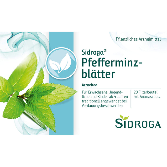 Sidroga Pfefferminzblätter Arzneitee, 20 pcs. Filter bag