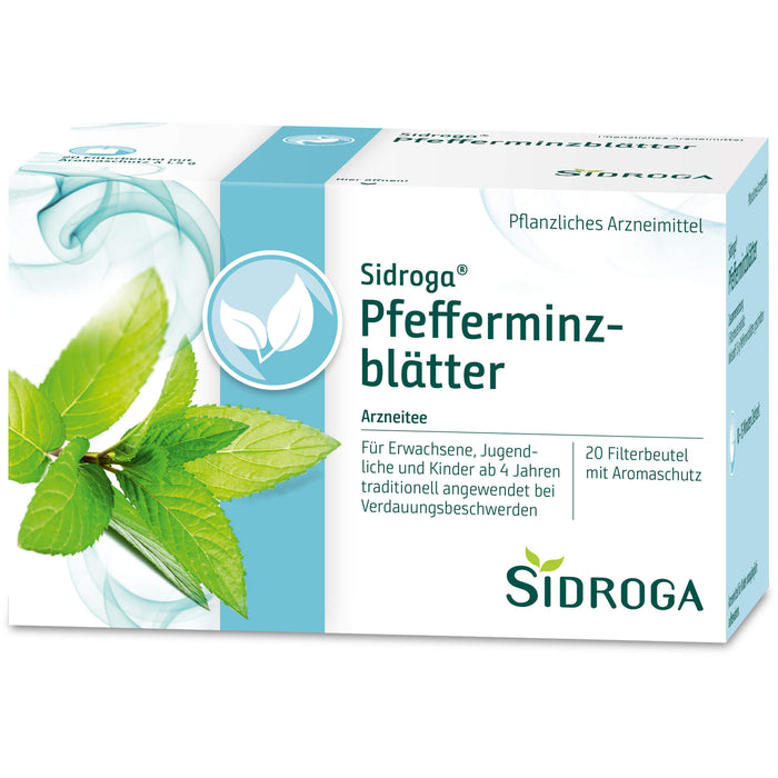 Sidroga Pfefferminzblätter Arzneitee, 20 pc Sac filtrant