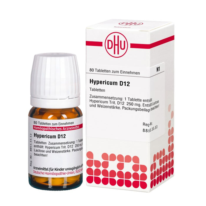 DHU Hypericum D12 Tabletten, 80 pc Tablettes