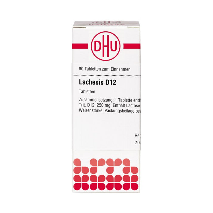 DHU Lachesis D12 Tabletten, 80 St. Tabletten